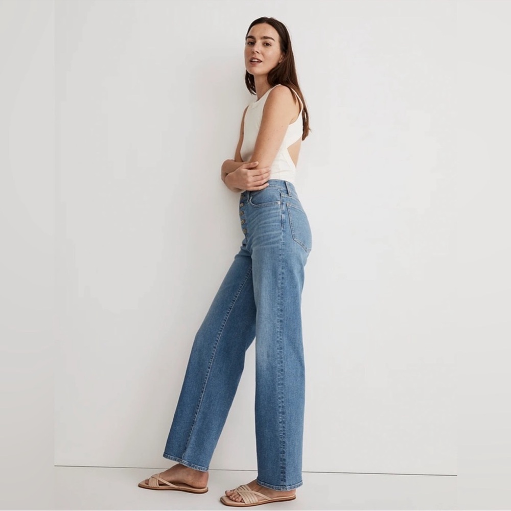 Madewell Blue Flare & Wide Leg Jeans - Picture 13 of 14